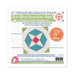 Vintage Milkmaid's Star Quilt Block Foundation Paper